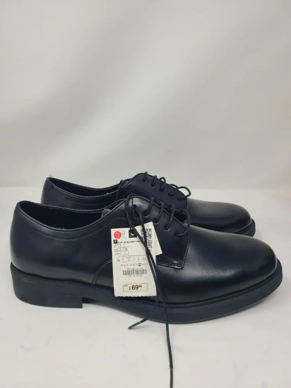 Zara black leather